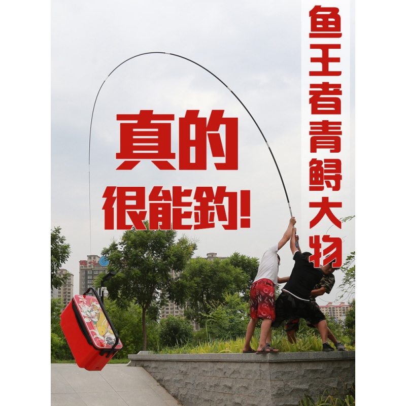 大物鱼竿鱼者鲟鱼竿大物竿暴力杆超硬巨物鱼竿碳素青鱼竿钓鱼竿