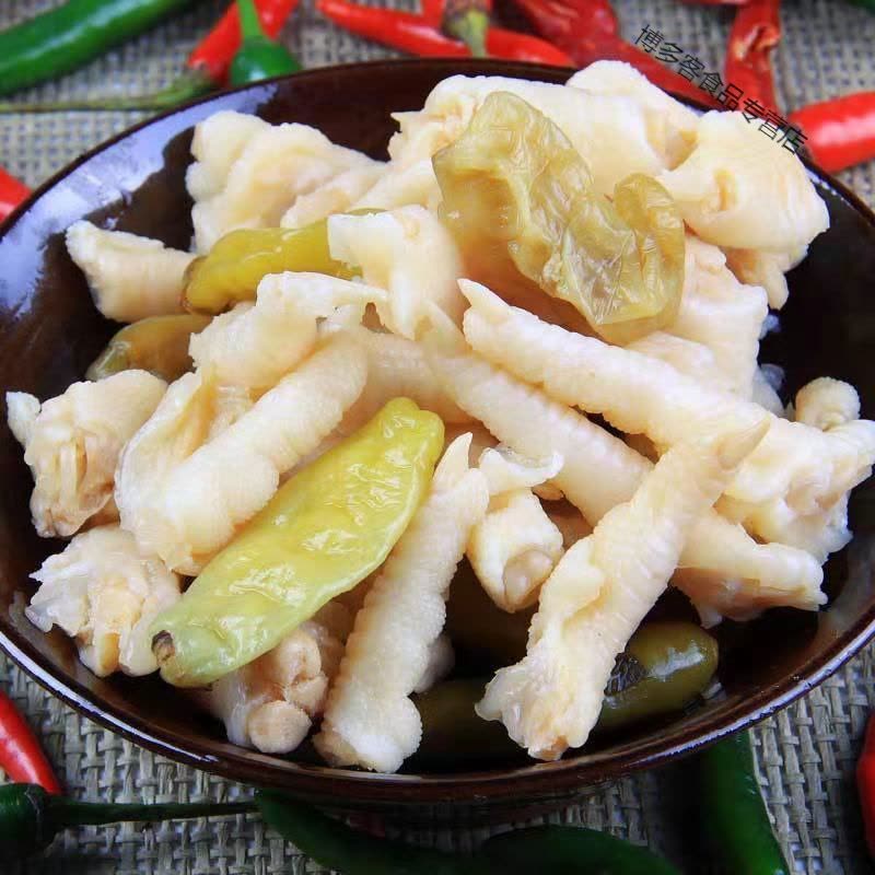 特产泡椒凤爪批发泡椒鸡爪小包装非无骨鸡爪休闲零食小吃批发图片
