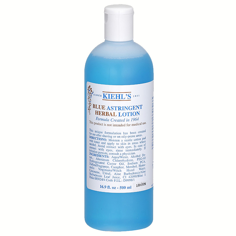 美国原装进口专柜正货 科颜氏 Kiehl S 蓝色草本植物精华收敛水 爽肤水 化妝水500ml 油性肤质通用收缩毛孔图片 高清实拍大图 苏宁易购