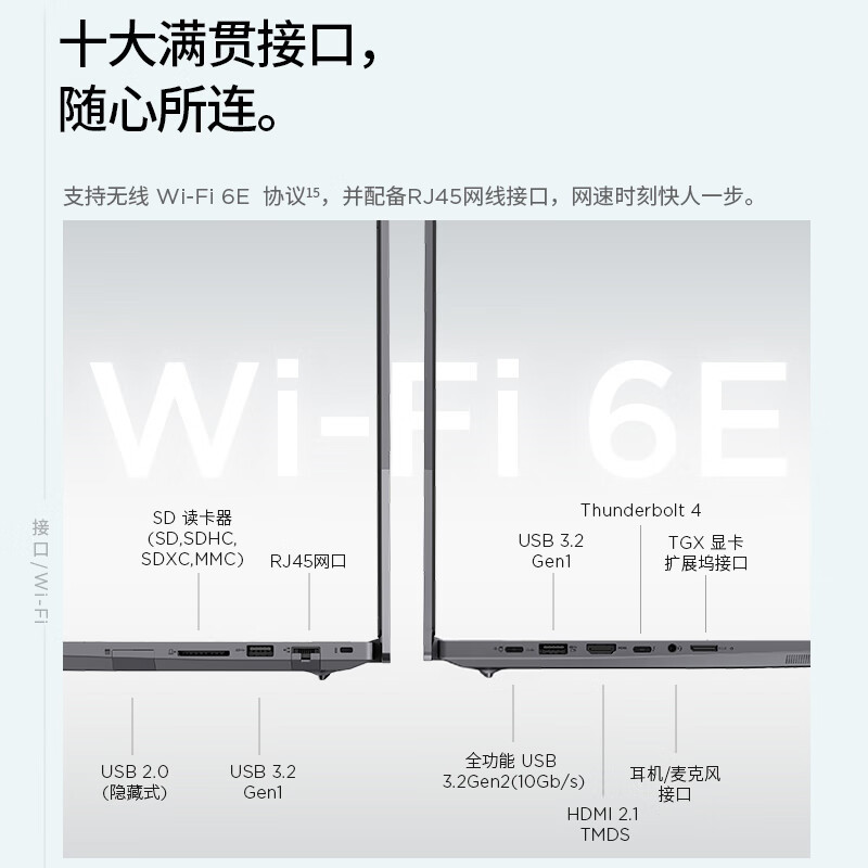 ThinkPad联想ThinkBook 16+ 2024 AI全能本 英特尔酷睿Ultra7 155H 16英寸轻薄办公笔记本电脑(32G 2T 2.5K 120Hz)