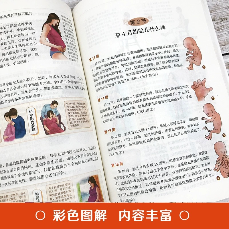 [正版]全4册 胎教故事书爸爸读40周孕期全程指导怀孕书籍备孕初期孕产孕期协和专家孕产大百科孕妈妈准爸爸睡前全书孕产妇高清大图