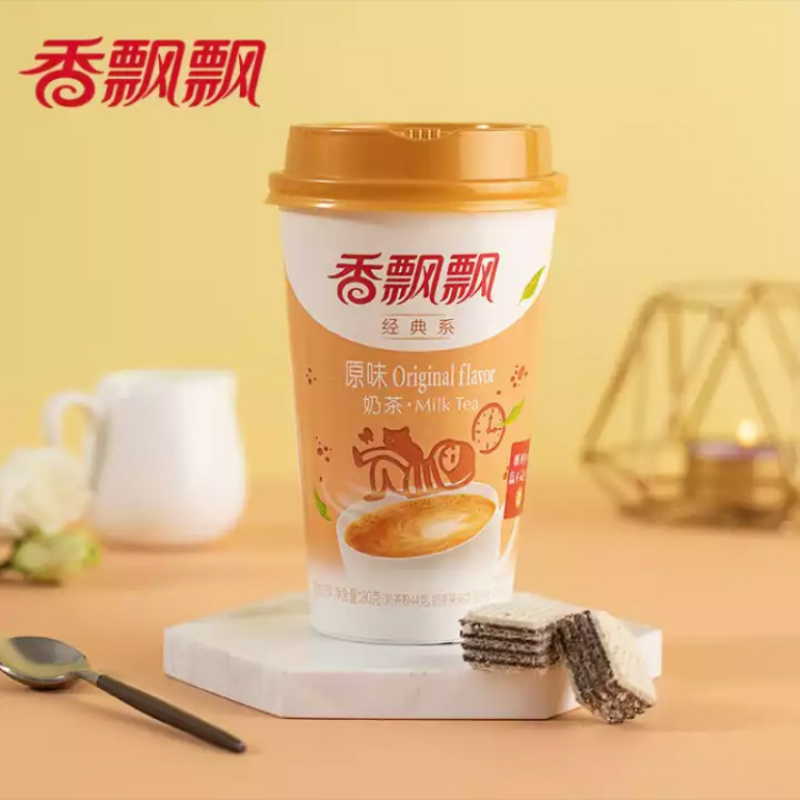 香飘飘 冲泡奶茶 经典原味 Q弹椰果 便携式80g*3 三连杯装