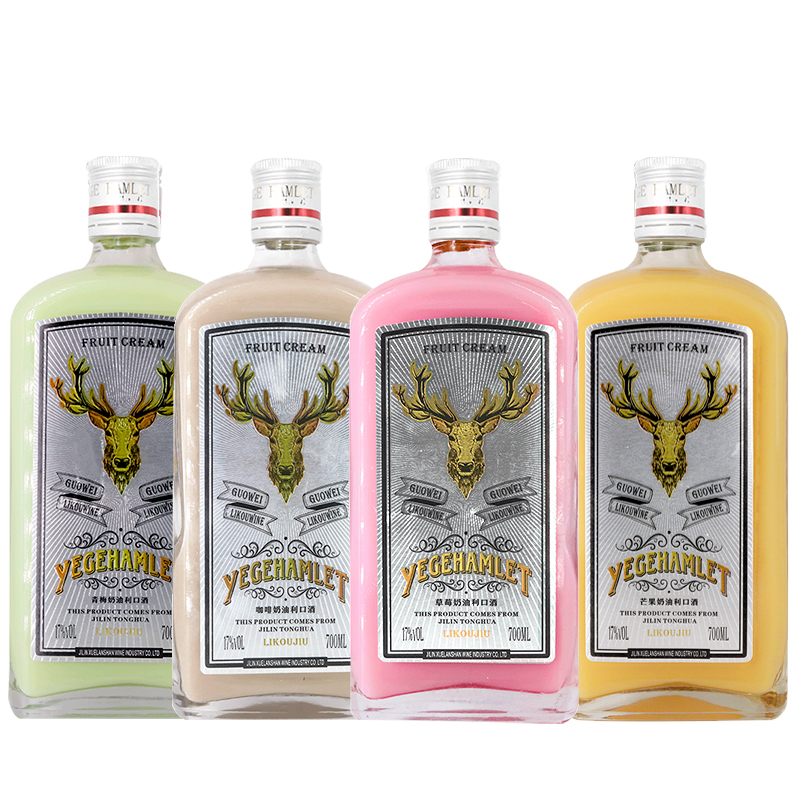 雪兰山网红酒 野格哈姆雷特利口酒果酒草莓芒果青梅咖啡味17度700ml