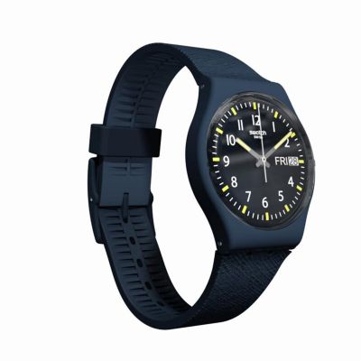 Swatch斯沃琪瑞士手表简约夜光学生男女防水指针式石英表 SO28N702 SO28N702