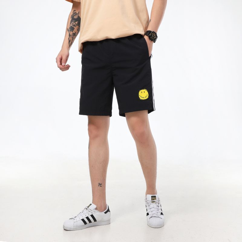 Adidas阿迪达斯Neo裤子男2022新款笑脸裤透气短裤GP5786