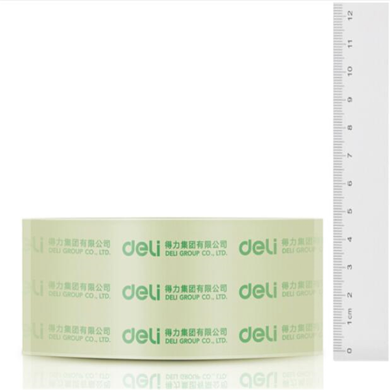 得力(deli)高品质高透明封箱胶带48mm*60y*50um(54.9m/卷) 6卷/筒 30203