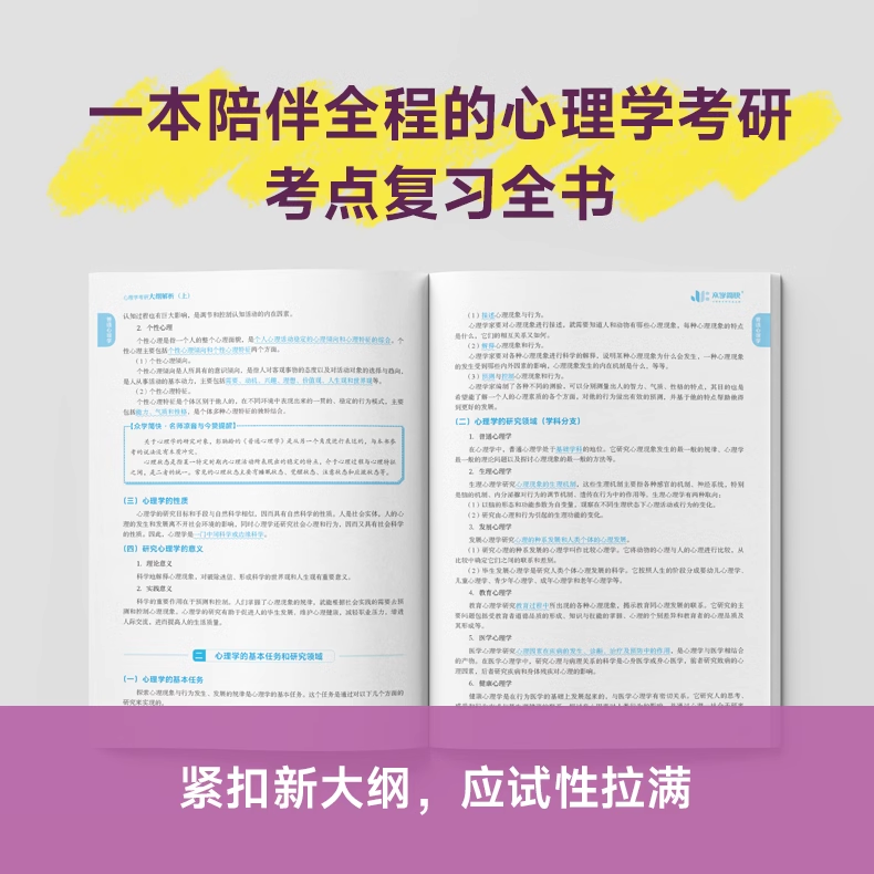 25版[大纲解析上册]347/312适用 [正版]众学简快2025凉音心理学考研逻辑图 25心理学大纲解析 精练题册高清大图