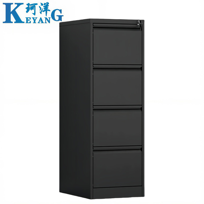 珂洋 A4抽屉柜 四斗(黑色) 台高清大图