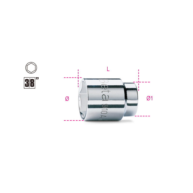 百塔(Beta) 910 A17 公制六角套筒高清大图