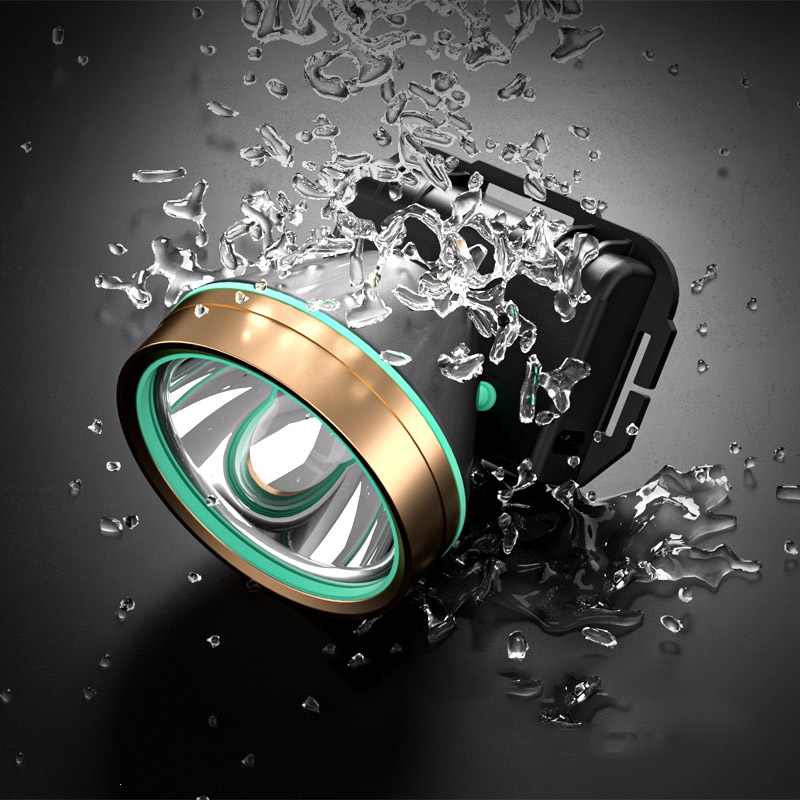 led头灯强光超亮头戴式闪电客手电筒户外黄光充电感应夜钓鱼小氙气