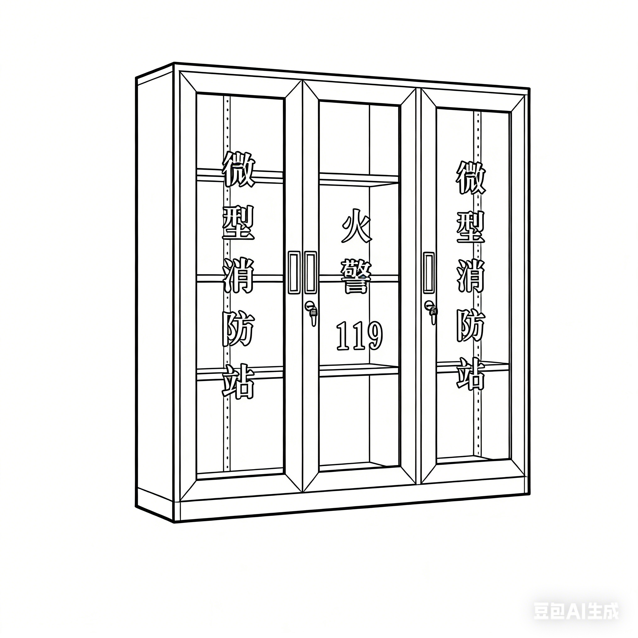豫众诺 消防柜 1500*400*1600mm 台高清大图
