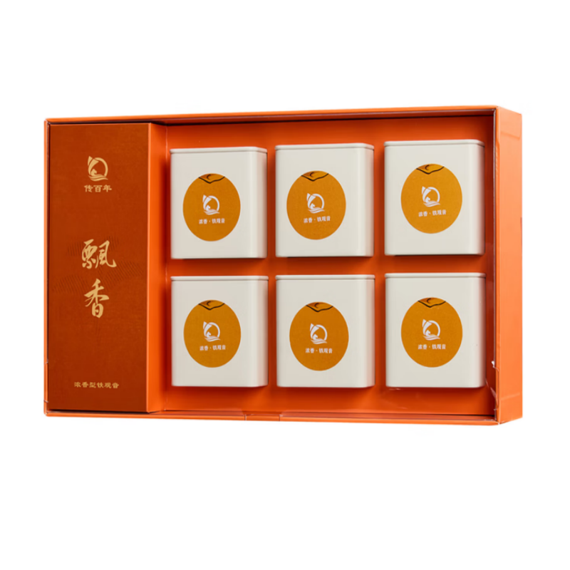 传百年茶叶【飘香】 烘焙铁观音浓香型 180g/盒(7.5g*24泡)