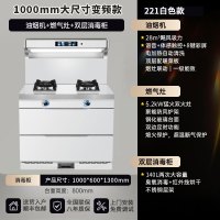 旺厨好太太 1000MM新款集成灶 侧吸大吸力变频抽油烟机燃气灶消毒柜家用烟灶消一体灶套装 自动清洗天然气