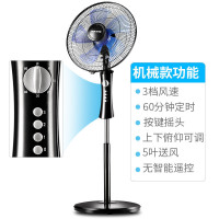 奥克斯(AUX)电风扇家用床头定时落地扇 节能立式办公室风扇 黑色 FS1603延长线
