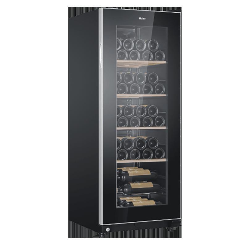 haier海尔酒柜jc160bd160升恒温红酒柜葡萄酒储立式冰柜家用冷柜冰吧