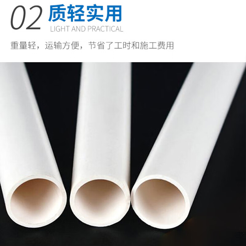 海斯迪克 轻型穿线管 HKZX-2 16mm 1.5m×30根 1.5m×30根 1件高清大图