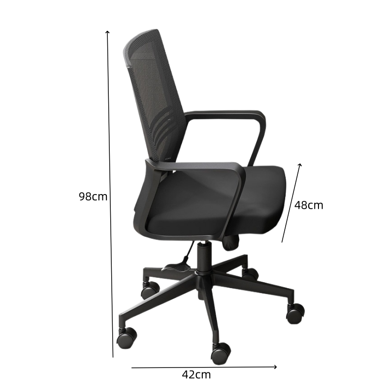 鑫龙都办公桌单人位+椅组高清大图