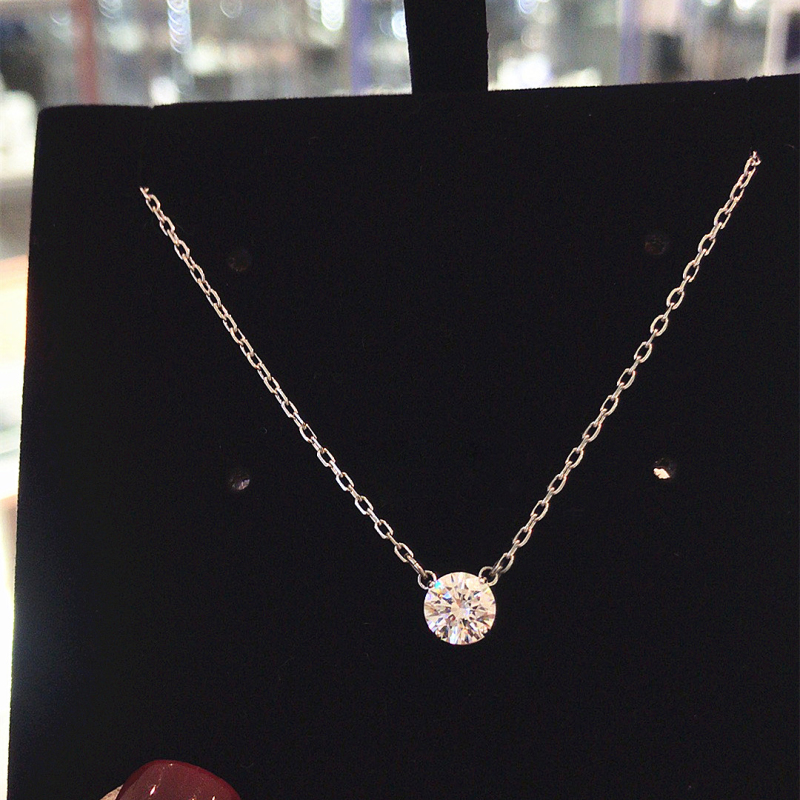 施华洛世奇(SWAROVSKI) 简约单钻小圆点项链 送恋人5408442