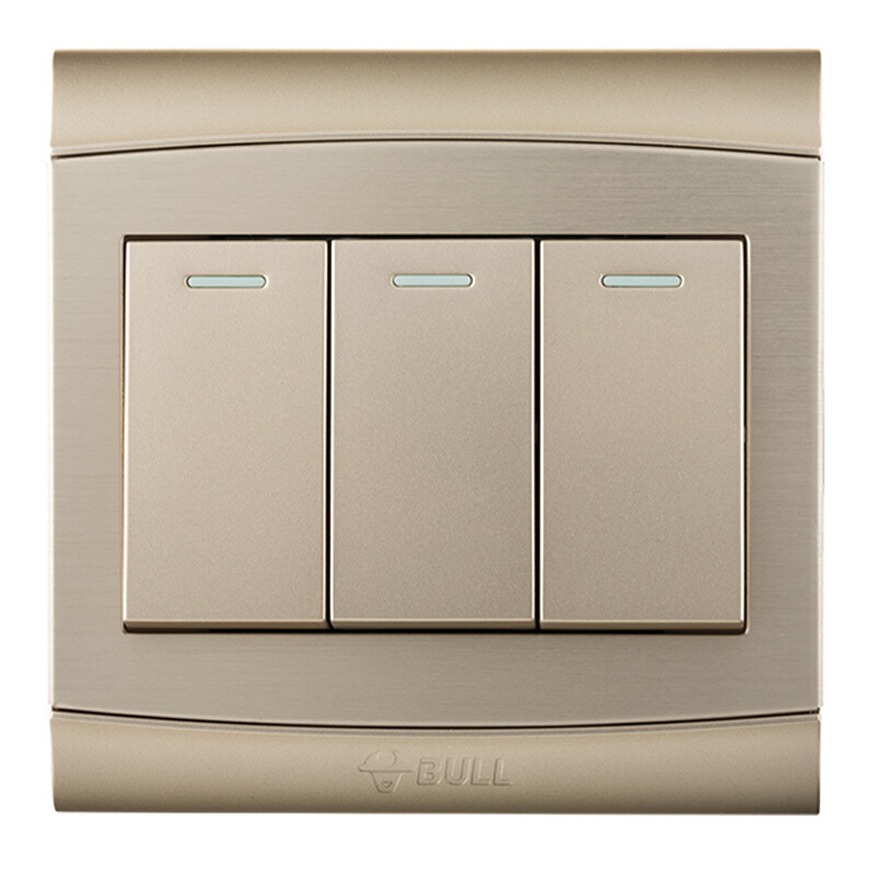 公牛(bull) 开关插座 g19系列 三开单控视频介绍_公牛(bull) 开关插座