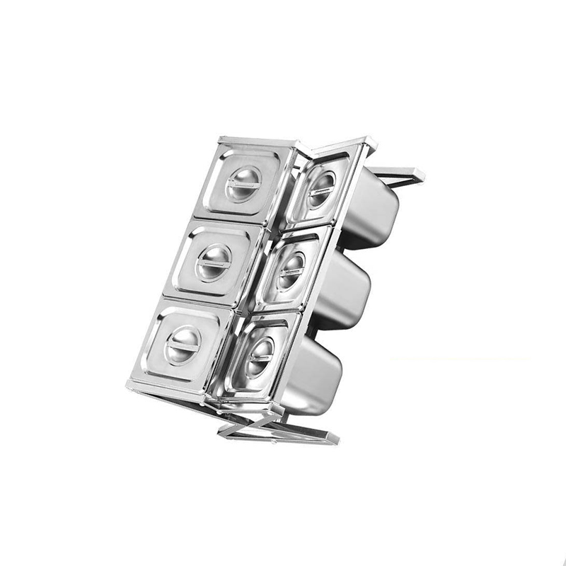 山利奥 不锈钢调料盒 多格 个高清大图