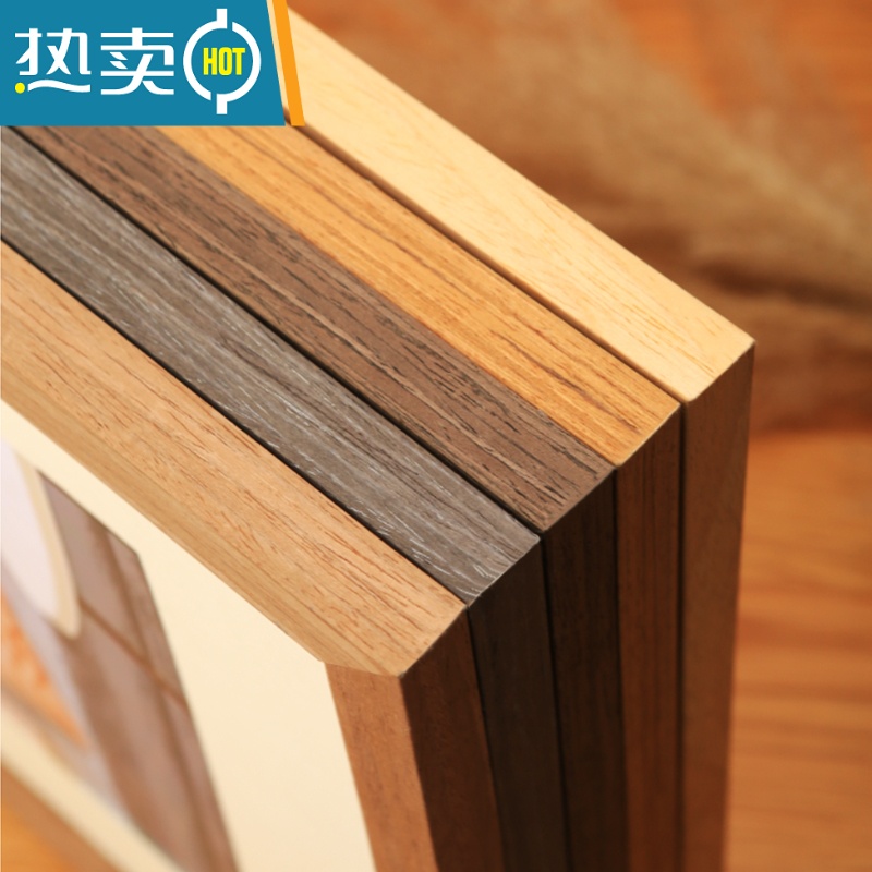 敬平实木相框挂墙装裱4k开8K拼图照片海报a4A3原木画框木质大尺寸外框 复古木纹 4开挂墙[内径38.2*53.2cm高清大图