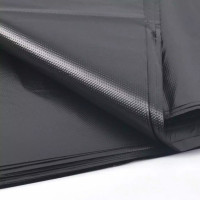 全新料加厚黑色大垃圾袋平口垃圾袋 垃圾桶宾馆酒店物业环卫大号大码平口塑料袋 80*90cm50只(80L以下方桶)