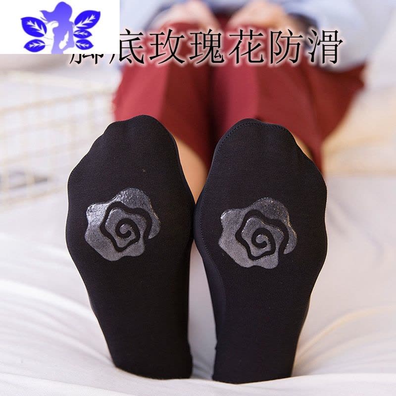 Ideamini床袜女夏季冰丝浅口隐形袜子蕾丝船袜薄款硅胶防滑不掉跟袜子图片
