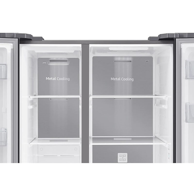 三星(SAMSUNG) RS62R50371L/SC家用655L大容量风冷无霜智能变频玻璃对开门冰箱 金色RS62R50