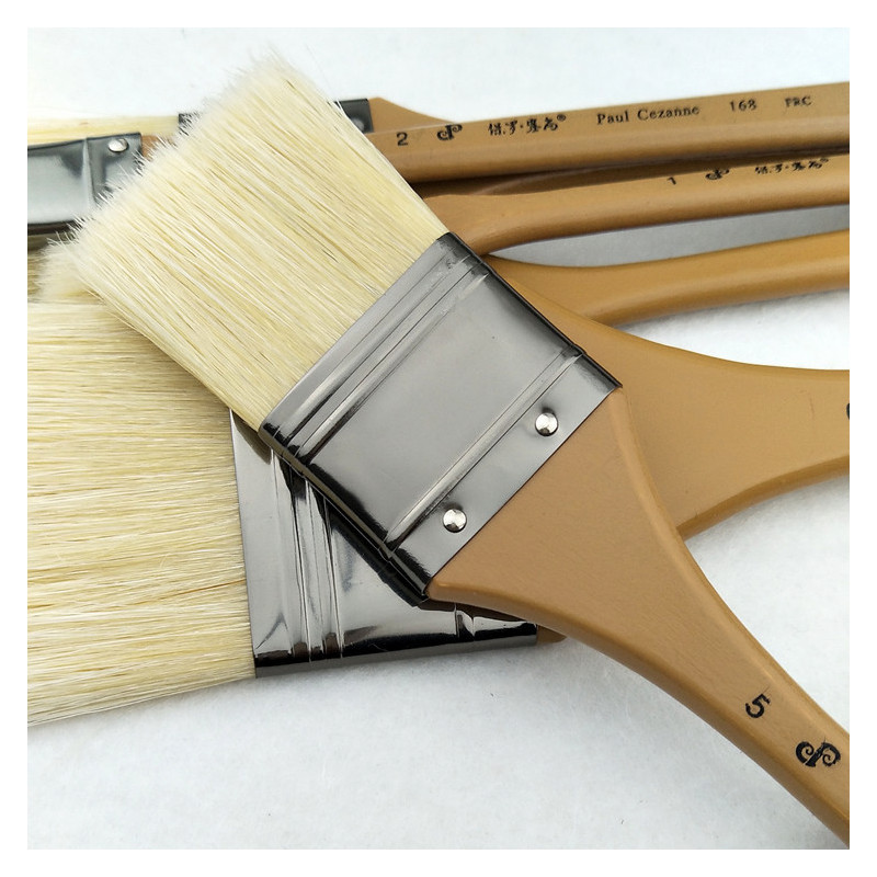 排笔刷子油画笔打底168硬毛画笔板刷水套装水彩颜料尼龙4号单支