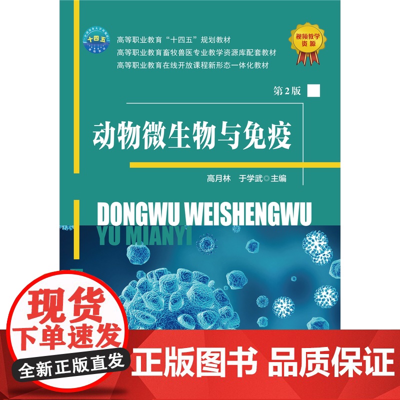 正版 动物微生物与免疫(第2版)高月林 于学武主编 中国农业大学出版社店 9787565532979高清大图