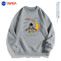 NASA官方联名2023新款春秋卡通动漫印花男女同款情侣长袖T恤潮牌卫衣男