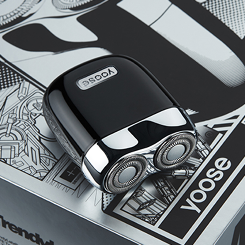 有色(yoose)电动剃须刀 迷你便携款 便携合金机身刮胡刀 MINI2.0 暗夜黑 / 个高清大图