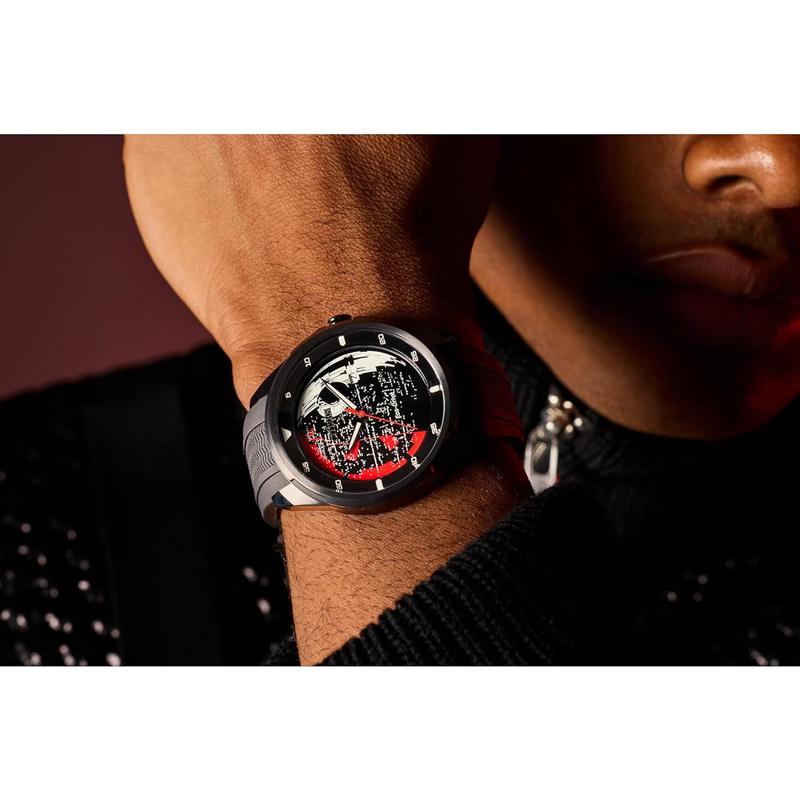 Citizen/西铁城暗黑帝国力量男士光动能不锈钢黑硅胶表带手表高清大图