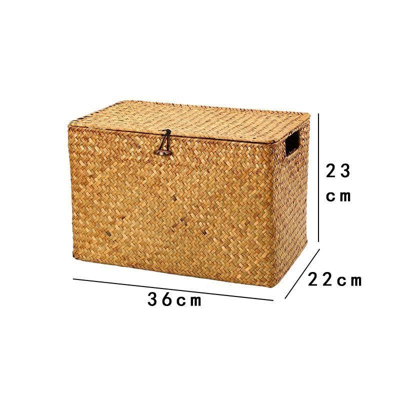 家柏饰(CORATED)KENS编收纳箱籍整理箱 非藤编杂物收纳盒储物篮 大号收纳筐高清大图