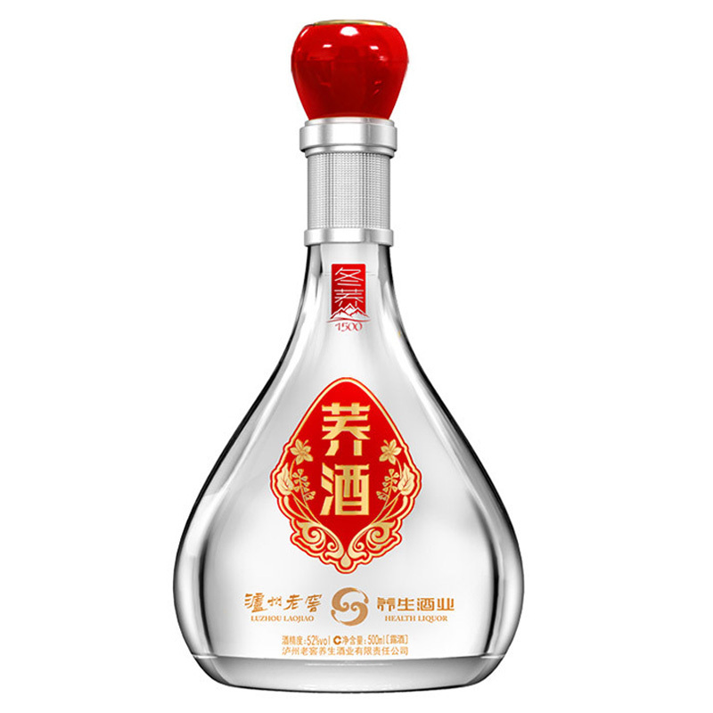 泸州老窖养生酒 苦荞酒 荞酒冬荞1500 52度500ml单瓶装白酒 逢年过节送礼之选