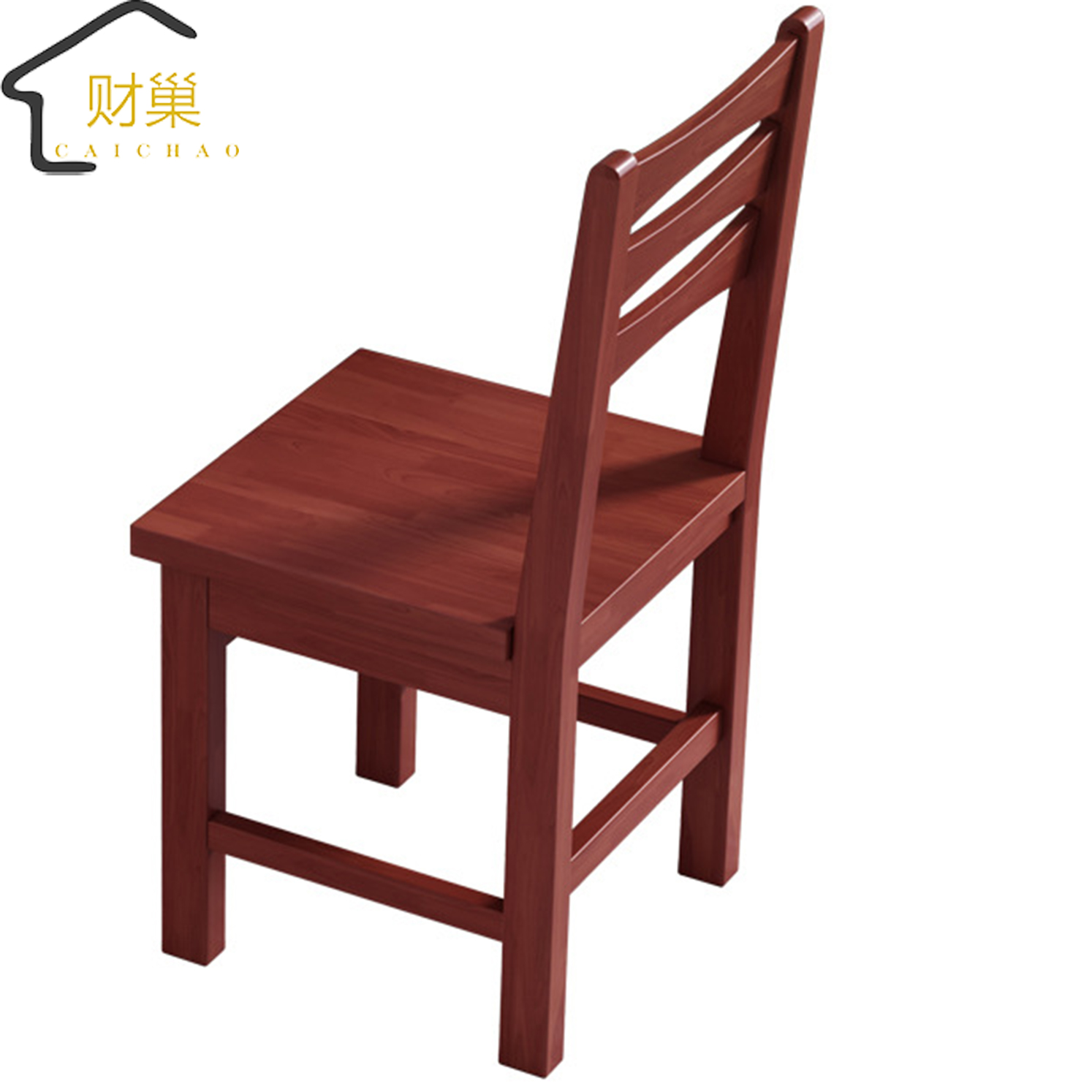 财巢 实木学习椅 440*480*870mm /把高清大图