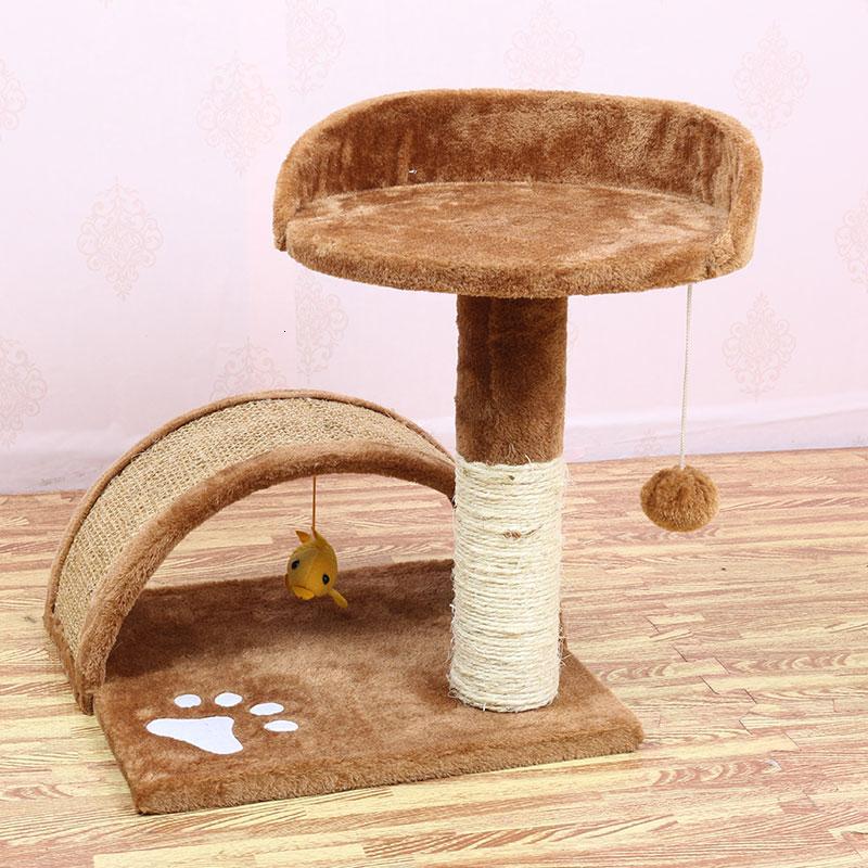朵拉爱宠物猫爬架单层剑麻猫爬架猫架子猫跳台猫抓板猫窝猫抓柱请先与