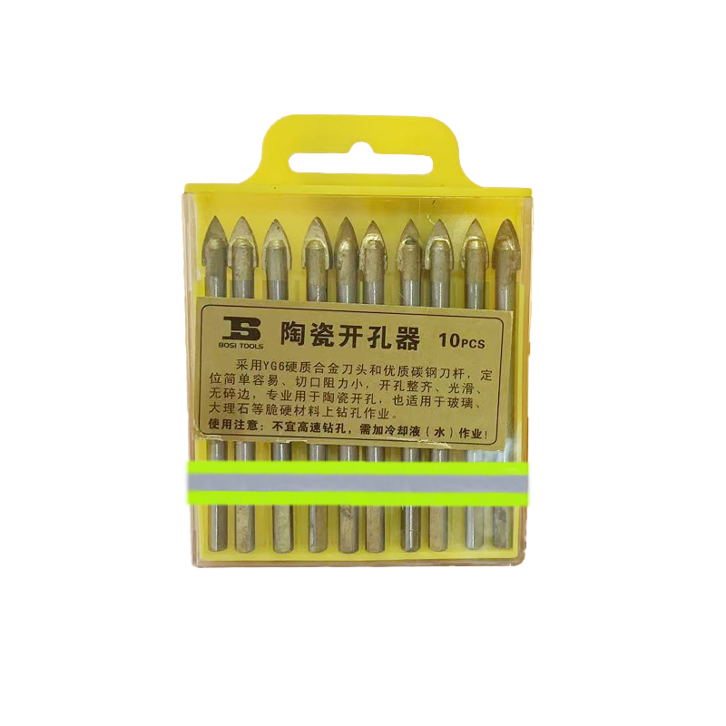 波斯(BOSI) 荧光系列陶瓷开孔器 6mm/10支 盒高清大图