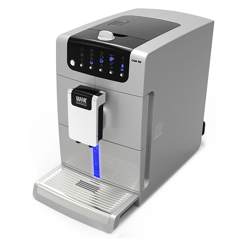 伟嘉(WIK)全自动咖啡机家用商用一键花式咖啡意式浓缩9758自动奶泡机 9758银色