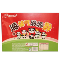 好丽友(Orion) 熊猫派派福 （草莓味）注心蛋糕 200g/盒 8枚糕点 零食 饼干 蛋糕 派 好丽友出品