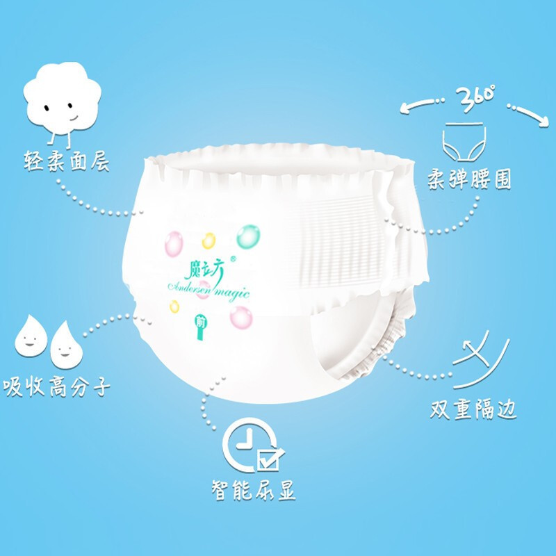 薇妙魔立方纸尿裤魔法棉超薄干爽大环腰男女宝宝通用尿不湿新生儿环腰裤
