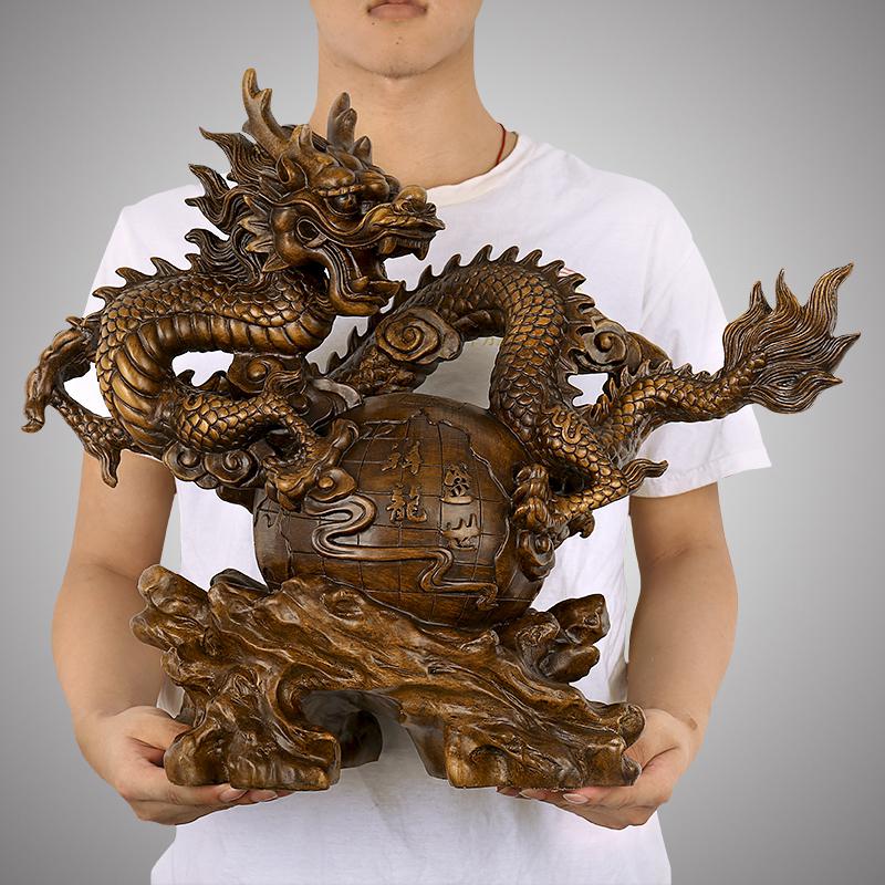 美帮汇大号龙摆件运公司办公室桌装饰品新店开业工艺礼品高清大图