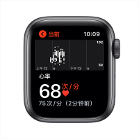 MKQ63CH/A Apple Watch SE 44毫米 GPS版 深空灰色铝金属表壳午夜色运动型表带