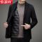 恒源祥双面呢秋冬羽绒内胆羊毛西服男外套呢子短款小西装毛呢大衣