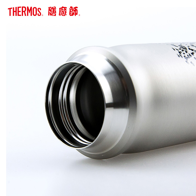 膳魔师高端精品保温杯 雪豹杯304 不锈钢色 550ML/送礼用/保温杯/水杯/杯子/便携保温杯/办公杯THERMOS