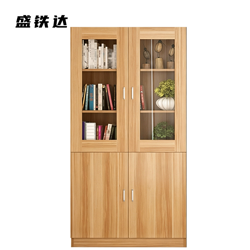 盛铁达 上玻璃书柜800*320*1800mm STD-XTSG01 个