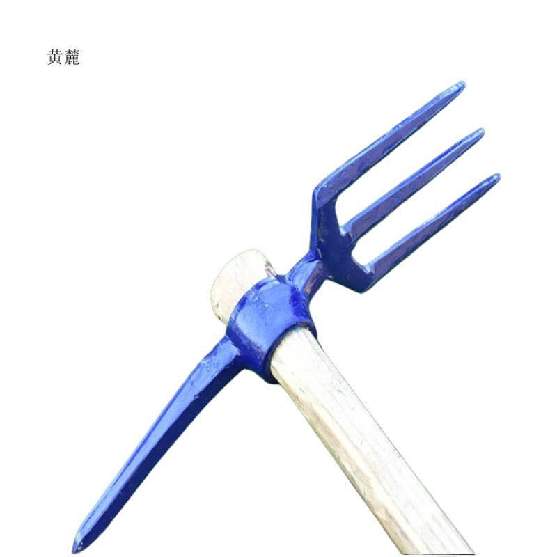 黄麓 三齿一尖镐 带柄 个图片