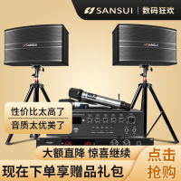 Sansui/山水 SP9-06家庭KTV音响套装家庭影院家用卡包功放卡拉OK无线话筒客厅唱歌k歌会议室演出蓝牙音箱