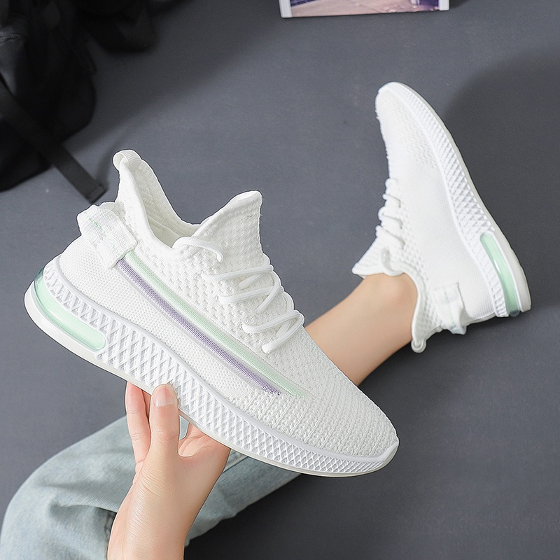 妈妈白色运动鞋女秋季网面百搭时尚孕妇散步软底休闲鞋老北京布鞋