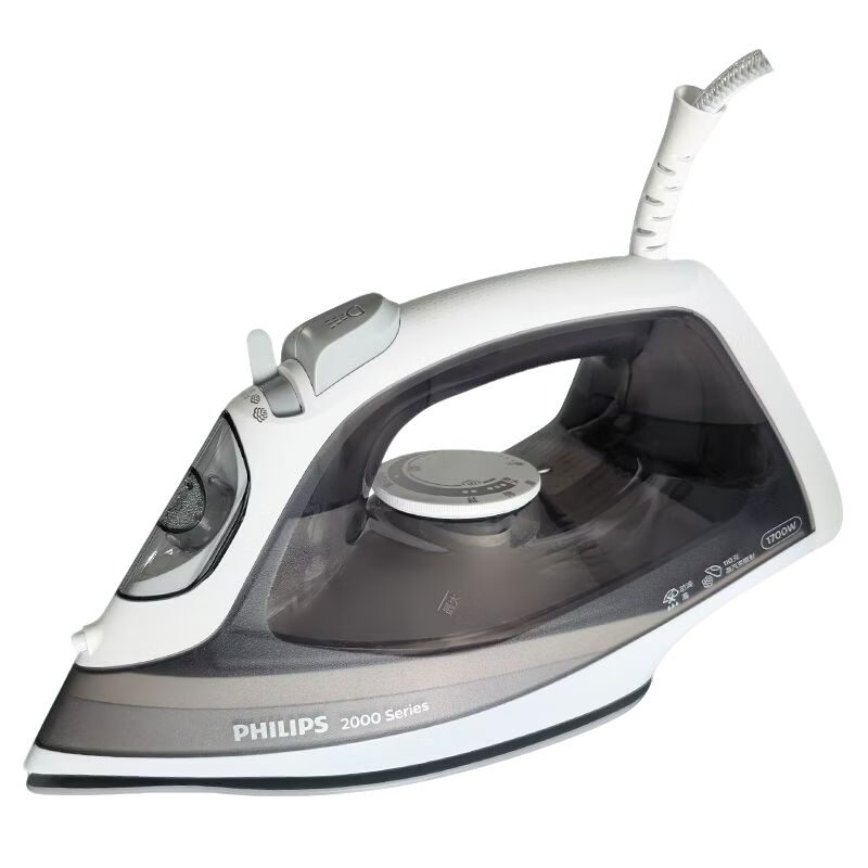 飞利浦(PHILIPS)蒸汽电熨斗防滴手持挂烫机家用1700W大功率干湿两用便携式小型熨烫机陶瓷底板DST2020/80高清大图